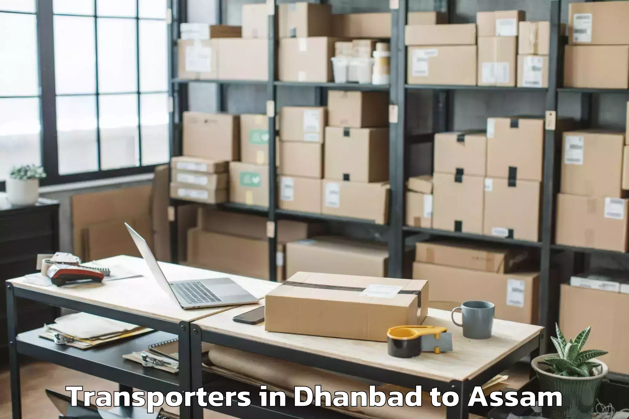 Book Dhanbad to Bijni Pt Transporters